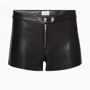 Aritzia vegan leather mini shorts, Wilfred Erde Short, 4
